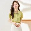 Women's Blouses Women Office Work Wear Shirts Summer Short Sleeve Formal OL Styles Professional Female Tops Clothes Elegant S-3XL