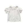 Kledingsets meisje schattige zomer blouse kinderen kinderen shirt met korte mouwen 230508