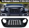 Car Modified Raptor Grills For Jeep Wrangler JL Gladiator JT 2018-2023 Front Racing Grills Front Grill Mesh Bumper Grilles Cover