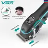 Hårtrimmer VGR Hårklippmaskin Professionell hår Clipper Electric Hair Clipper Wired Haircut Machine Barber Home Trimmer For Men V-123 230508