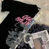 T-shirt da donna 100% cotone Harajuku Anime Estetica Punk Gotico Nero Hip Hop T-shirt donna Estate Streetwear T-shirt moda donna Abbigliamento 230508