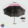 Paraplyer Sun Protection Lace Parasol Girl Woman Sunscreen Korean Tre vikande anti UV Princess Windproof Paraply Paraguas Decoration 230508