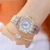 Womens Watches Diamond Watch Luxuremerk Elegante dames Rose Gold Clock Pols voor Relogio Feminino 230506