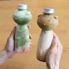 Upgrade Homemade Juice Bottles Transparent Juicing Beverage Pet Bottle Cold Drink Milk Tea Juice Sealed Cap Cold Drink Cat Bottle