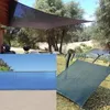 Skugga 2x2/4/5/6m svartblå sol tak takar seglar utomhus camping vandring gård trädgård skydd skärm täckning vattentät tyg