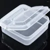 Dinnerware Sets 2pcs Butter Packing Box Sliced Cheese Container Dish With Lid Boxes