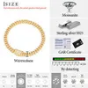 Collier Moisanite chaîne 8 mm-25 mm Pass Diamond Tester 925 STERLING Silver VVS VVS Iced Out Cuban Link Bracelet Bangle de cheville pour hommes