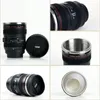 Creative 400ml Camera Lens Mug Portable Stainless Steel Tumbler Travel Milk Coffee Mug Novelty Camera Lens Double Layer Cups 10pcs