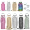 Tumblers 350ml500ml750ml Reusable Bling Diamond Thermos Bottles Portable Glitter Water Bottle Stainless Steel Thermal Flask 230506