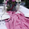 Table Napkin Wholesale Washable 10 Pcs/lot Wedding 40cm Dusty Pink Green Ivory Cotton Cheesecloth Gauze Linen Napkins