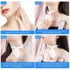 Face Massager HSKOU nek en gezicht schoonheidsuitrusting 3-kleuren LED PON-therapie voor Skin Tightness Reduction of Double Jawls Anti Wrinkle Removal Skin Care Tool 230506