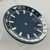 Watch Repair Kits 36.5mm Black/White/Green/Blue Dial With Chapter Ring Fit NH35 NH35A Automatic Movement