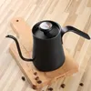 Coffee Pots 550ml stainless steel coffee drip kettle with gooseneck thermometer pour over anti-rust coffee tea pot coffee pots P230508