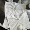 Damskie dresy wróżki z koronki z koronkami bez rurki rurki szorty 90. Vintage Chicka 2 -częściowe 2 -części