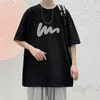 Mäns t-shirts Solid Color T-shirt Men's Loose Short In Style Half Sleeve Harajuku Fashion bekväm cool sommaren 230508