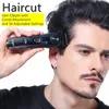 Hårtrimmer VGR Cordcordless 1-20mm Justerbart skägg Hårtrimmer för män Grooming Edge Rechargeable Electric Hair Clipper med 38 Inställning 230508