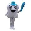 Adult size Smiling Tooth Dentist Mascot Costumes Cartoon theme fancy dress High School mascot Ad Apparel