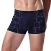 Underbyxor herrboxare shorts modal underkläder sexiga randiga underbyxor andningsbara boxare bambu fiber trosor manliga undervatter plus storlek l-5xl 230508