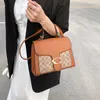 50% korting op de fabriek online wijn god tas mode veelzijdig contrast kleur handheld kleine vierkante één schouder crossbody dames