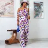 Roupas étnicas Mulheres sexy encobridas macacões de macacão de macacão de traje de travessia africana de cor de cor de madeireira sem mangas de malha