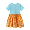 Abiti da ragazza Metri di salto Principessa Baby With Giraffe Applique Cute Summer Girls Party Dress Fashion Abbigliamento per bambini che vende 230508