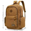 Buitenzakken heren canvas mode rugzak retro casual schoolbag boven-handle multi-pocket en grote capaciteit buiten reizen rugzak tas tas p230508 goed