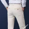 Erkekler pantolon klasik iş ofisi rahat dört mevsim yüksek kaliteli ince fit pantolon giyebilir 230508