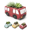 Planters Pots Creative Retro Car Shape Succulent Plant Pots Mini Flower Pot Decorative Desktop Flowerpot Micro Landscape Home Garden Decor 230508