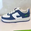 Sneaker Designer Virgil Chaussures Casual 1S 1 Cuir de veau Abloh Blanc Vert Rouge Bleu Lettre Superpositions Plate-forme Baskets Basses Taille 35-45 09