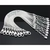 Chaîne 10 Pcs Lot Argent Plaqué Homard Fermoir Serpent Chaîne Charme Coeur Bracelets Bracelets Pour Perles Européennes Bijoux DIY Ensembles PP13 230509