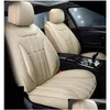 Car Seat Covers Fit Interior Accessory Ers For Fiveseat Sedan Durable Pu Leather Fl Set Suv Motive Drop Delivery Mobiles Motorcycles Dh6Hv