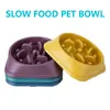 Feeding Pet SlowFeeder Dog Bowls Puppy Slow Down Eating Feeder Dish Bowel Prevent Obesity Prevent Choking Dogs Supplies Dropshipping