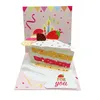 3D Cake Pop-up Happy Birthday Cards Auguri di compleanno per i suoi biglietti di auguri