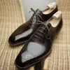 Платье обуви мужские туфли коричневые черные оксфордские обувь бизнес -офис обувь