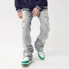 Dżinsy męskie 2023 ropa grunge y2k streetwear dziura zgrane workowate spodnie mężczyźni ubranie proste hip hop gotyckie dżinsowe spodnie Pantalon Homme 230509