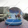 Snabb leverans Uppblåsbar Snow Globe för reklam 3m Dia Inflatalbe Human Snow Globe Christmas Yard Snow Globe With Flower and Pump