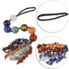 Sieraden zakjes tumbeelluwa 7 chakra edelsteen stenen Merkaba ball kralen reiki genezing kristal hangende ornament indoor outdoor decor voor geluk