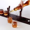 Verres à vin Conteneur AK47 Forme de pistolet Carafe à whisky en verre haut de gamme avec support Whisky Set pour Champagne Distributeur élégant 230508