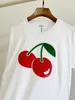 Damen TShirt Hochwertiges besticktes Cherry Bead Slices Kurzarm T-Shirt 230508