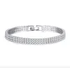 Chain SB1 Crystal Flower Plant Charm Bracelets For Women Girls Rose Gold Chain Link Bracelet SmartBuy 230509
