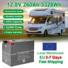 Estoque da UE! Sem taxas ! LifePO4 Battery Pack 12V 280AH BMS BMS NOVO Grade A Fosfato de Fosfato de Lítio Baterias Solares RV