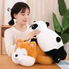 30/45/60 cm mooie pluche panda shiba inu varkenspeelgoed schattig slapende poppen baby kinderen seventen speelgoed gevuld zacht voor kinderen geschenken