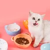 Feeding Cute Cartoon Ceramics Puppy Cat Dog Pet Eating and Drinking Bowl Water Bowl Feeder Pets Supplies Feeding Single Bowl Porcelain