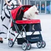 Carrier Dog Cat Carrier Pet Buggy Stroller Bag Carriage House Outdoor Walking Shopping Trip Kennel Pram Folding 30kg