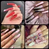 False Nails 360Pcs Set Fake Nail Tips Transparent Polish Extension Art Manicure Portable Pocket Beauty Supplies