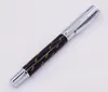 Fuliwen Carbon Fiber Exquisite Rollerball Pen With Smooth Refill Fashion Yellow Point Quality Writing For Office Business