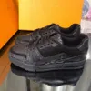 Projektant Fashion Trainer sneaker intage Obuwie codzienne Virgils alligator-embossed czarny Szary Brązowy Biały Zielony skóra cielęca French Ablohs Męskie buty fbo0284