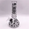 Smoking Hookahs Glass Water Pipes Glow in the Dark Beaker Bongs 6.3inch Tall for Tobacco Dry Herb