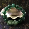 Strand Kopie Natuurlijke Kleur Dappere Troepen Stenen Kralen Armbanden Armbanden Mode-sieraden Chinese Geluk Energie Armband Voor Mannen Gift