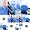 Brush Car Wash Tool Mop Dust Duster Magic Device Soft Wool Cleaning Wax Set Drop Delivery Mobiles Motorcycles Care Dhqjc